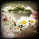 hippie lace flower headband of real flowers.jpg