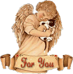 For You angel hug cat.gif