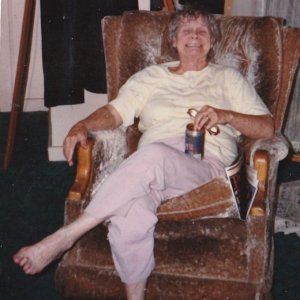 my beloved mother enjoying a fosters.jpg