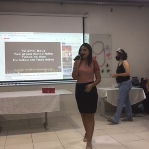 It's me singing at my university.